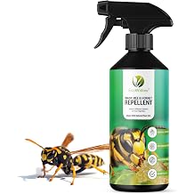 Wasp Bee Hornet Repellent Spray 500ML - Natural, Vegan-Friendly, Eco-Safe - Effective Indoor & Outdoor Anti-Wasp & Bee Solution - Safe Alternative to Nest Terminator