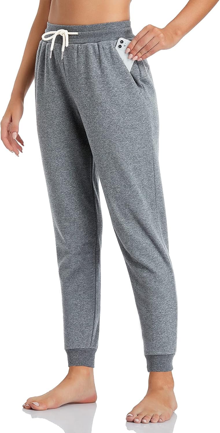 Inno 28" 31" 34" 36" Women's Baby Polar Fleece Lined Jogger Pants Warm Sweatpants Thermal Athletic Lounge - Image 2