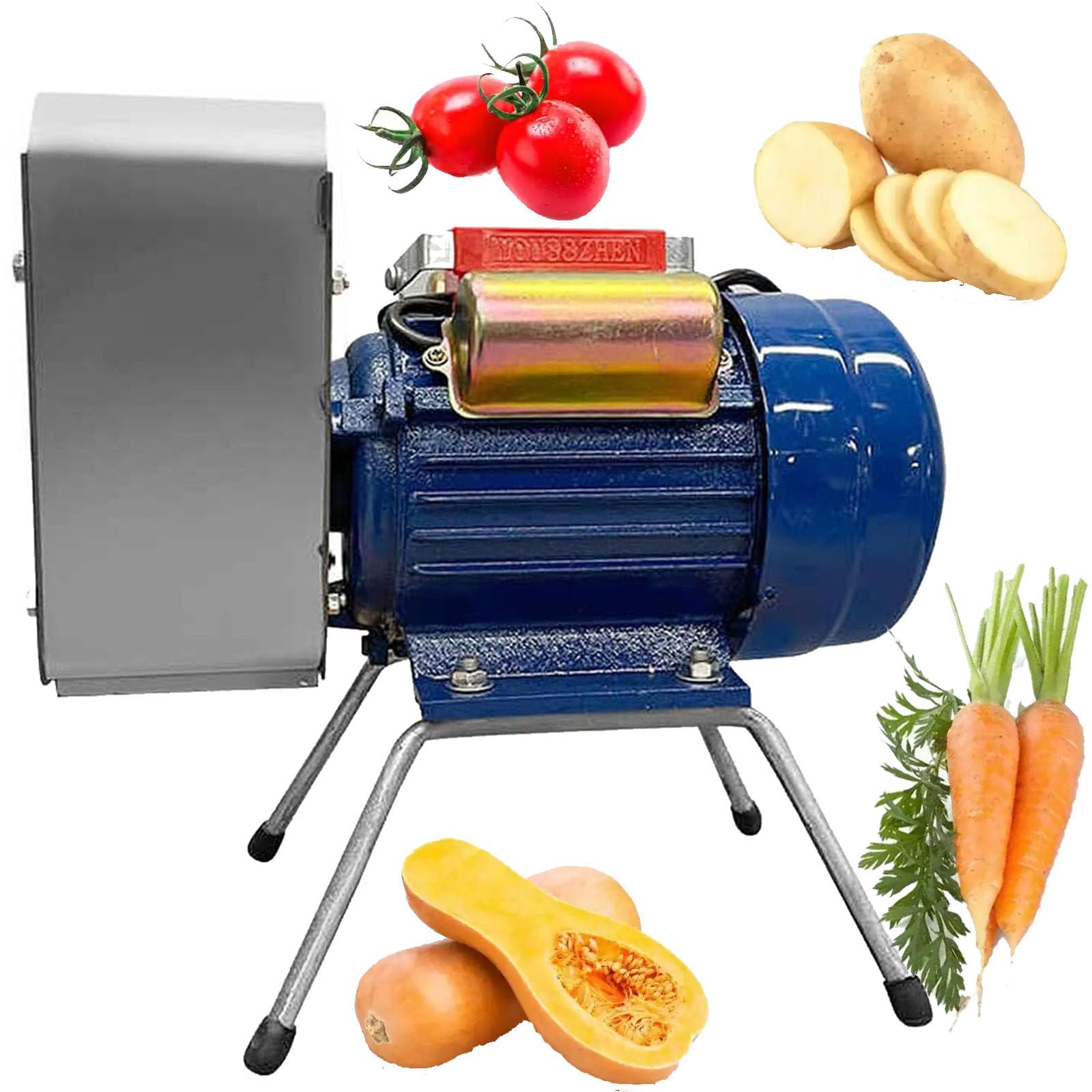 Elektrischer Kartoffelstampfer, 750 W kommerzieller Edelstahl-Kartoffelstampfer mit Mahlwelle und Getriebe, angenehmer Geschmack, 20-30 kg/h, für Heimgebrauch, Hotelgebrauch