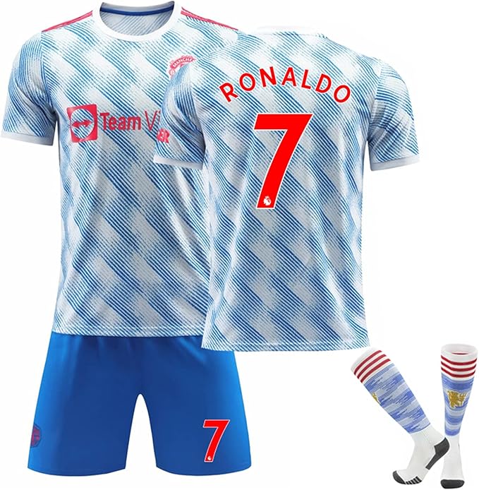 Amazon Co Jp ロナウド ユニフォーム 大人用 7番 Cロナウド サッカーユニフォーム キッズ 21 22 ホーム アウェイ Cロナウド ユニフォーム 子供用 上下セット サッカーソックス Patajp4u オリジナルセット商品 スポーツ アウトドア
