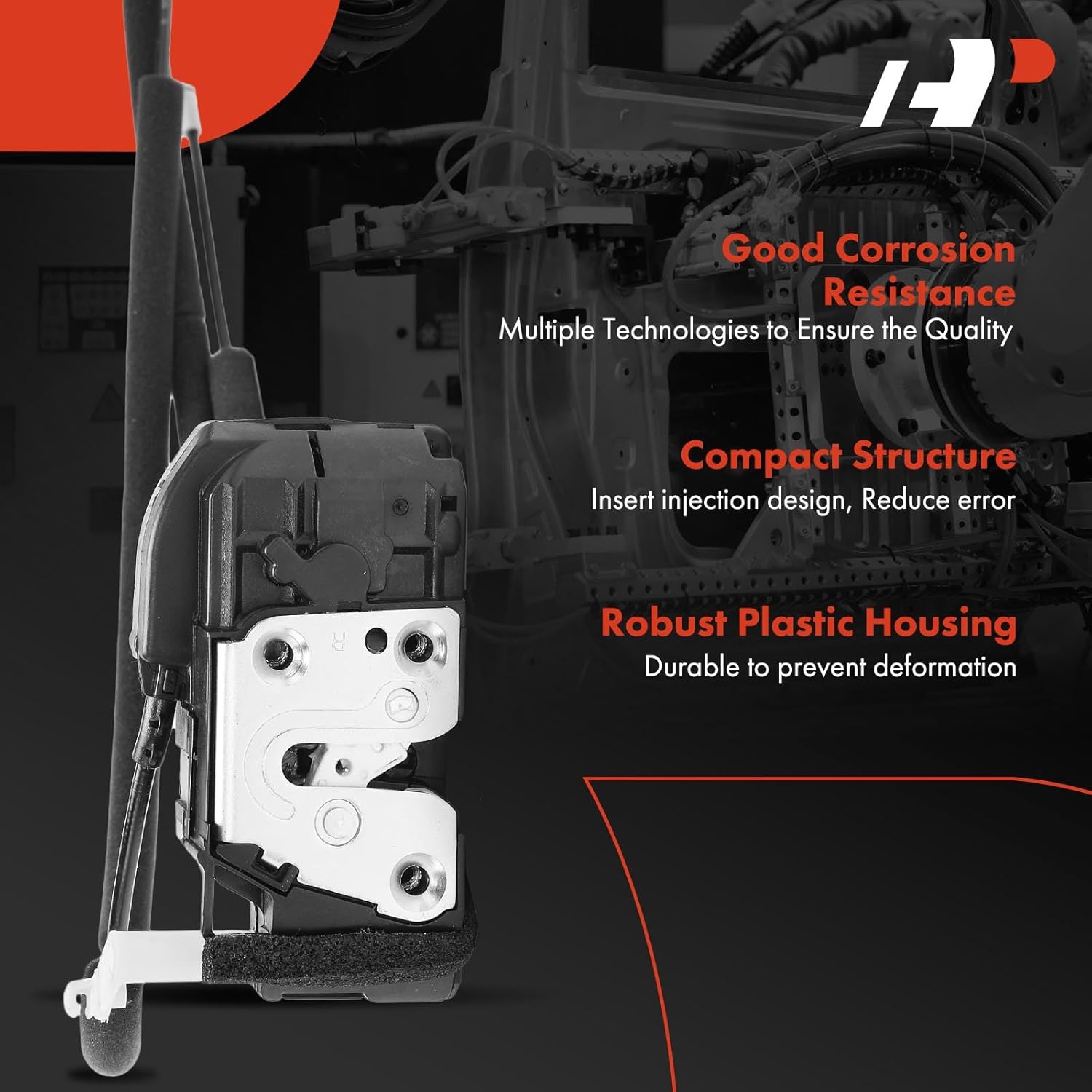 A-Premium Front Right Passenger Side Door Lock Actuator Compatible with Nissan Titan 2005-2013 for Model Without Keyless Entry System