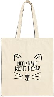 Tote Bag - Beige Canvas Zipper Bag for Cat Lovers Cat Tote Bag With Zipper-710