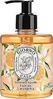 Sabonete Líquido Para as Mãos, Flor de Laranjeira, Giorno Casa, 350 ml, Laranja