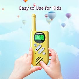 Inspireyes Walkie Talkies for Kids Rechargeable,Toys for Boys and Girls Ages 3-12, 3 Pack Long Range 2-Way Radios, Birthday Gifts,Christmas Stockings, Outdoor Play, Family Games, Hiking Camping Gear