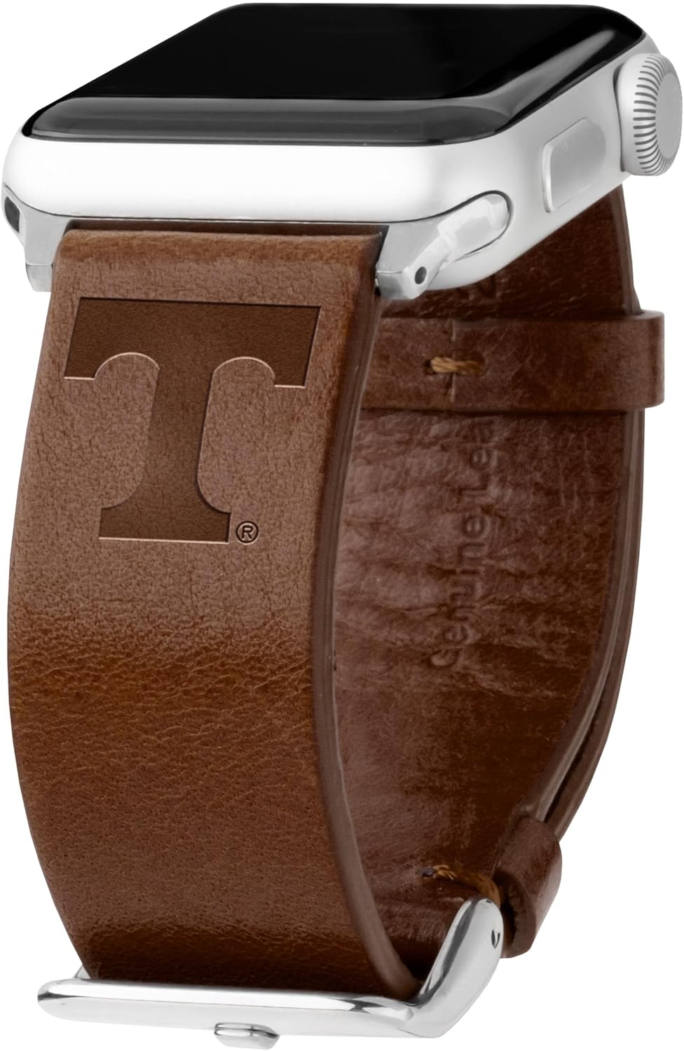 Affinity Bands Tennessee Volunteers Premium Leather Watch Band Compatible with Apple Watch