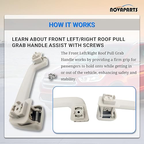 Miniatura 4 de Tirador de techo delantero izquierdoderecho con tornillos para Ford Escape 7S7Z-5831406-AA 7S7Z5831406-AA 7S7Z5831406-AA 7S7Z5831406AA