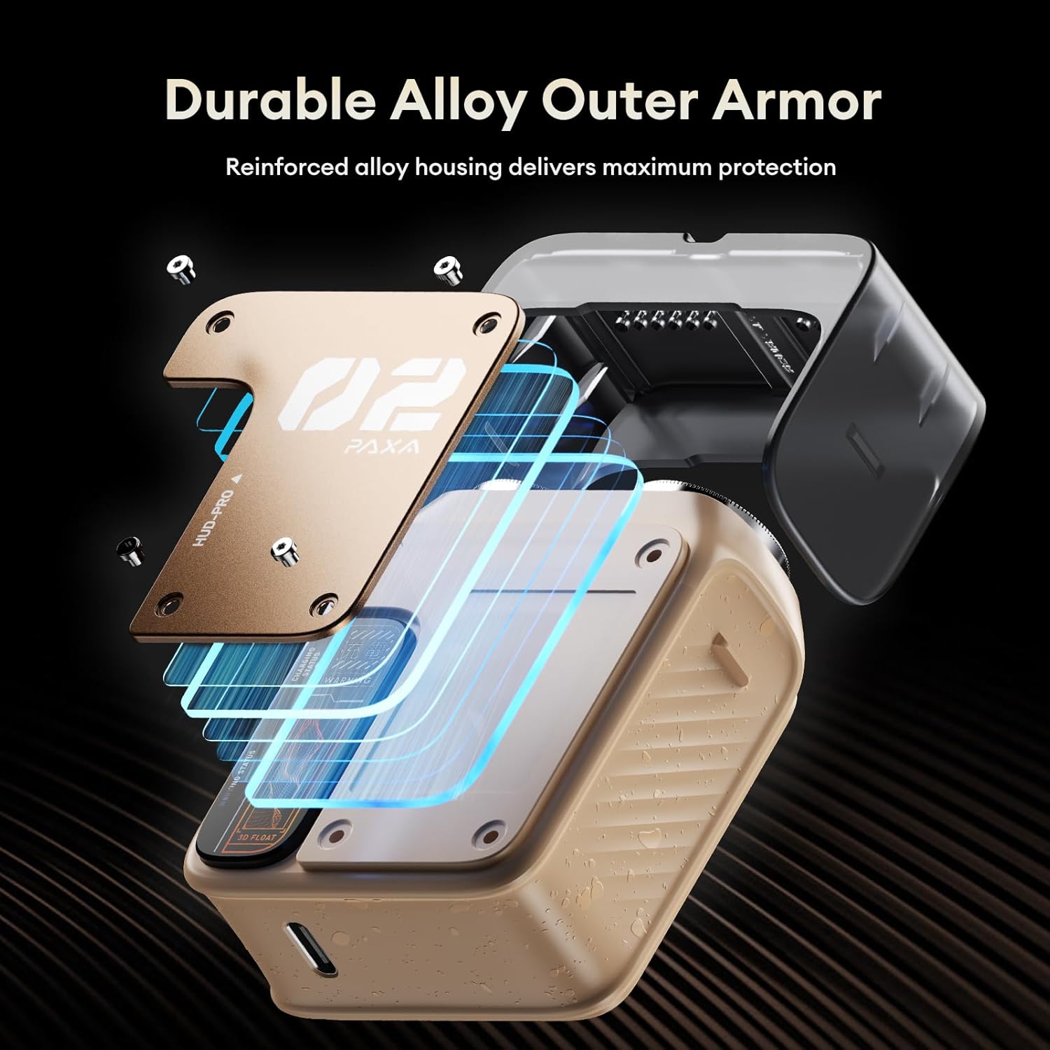 PAXA Mini Electric Shaver for Men,9000RPM Electric Razor for Men,Magnetic Dual-Head Rotary Pocket Shaver IPX7 Waterproof Wet & Dry for Shaving Face,USB-C Rechargeable for Home,Car,Travel(Yellow) - Image 3