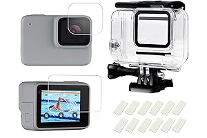 D&F Waterproof Housing Case for GoPro HERO7 White & Silver Accessories -...