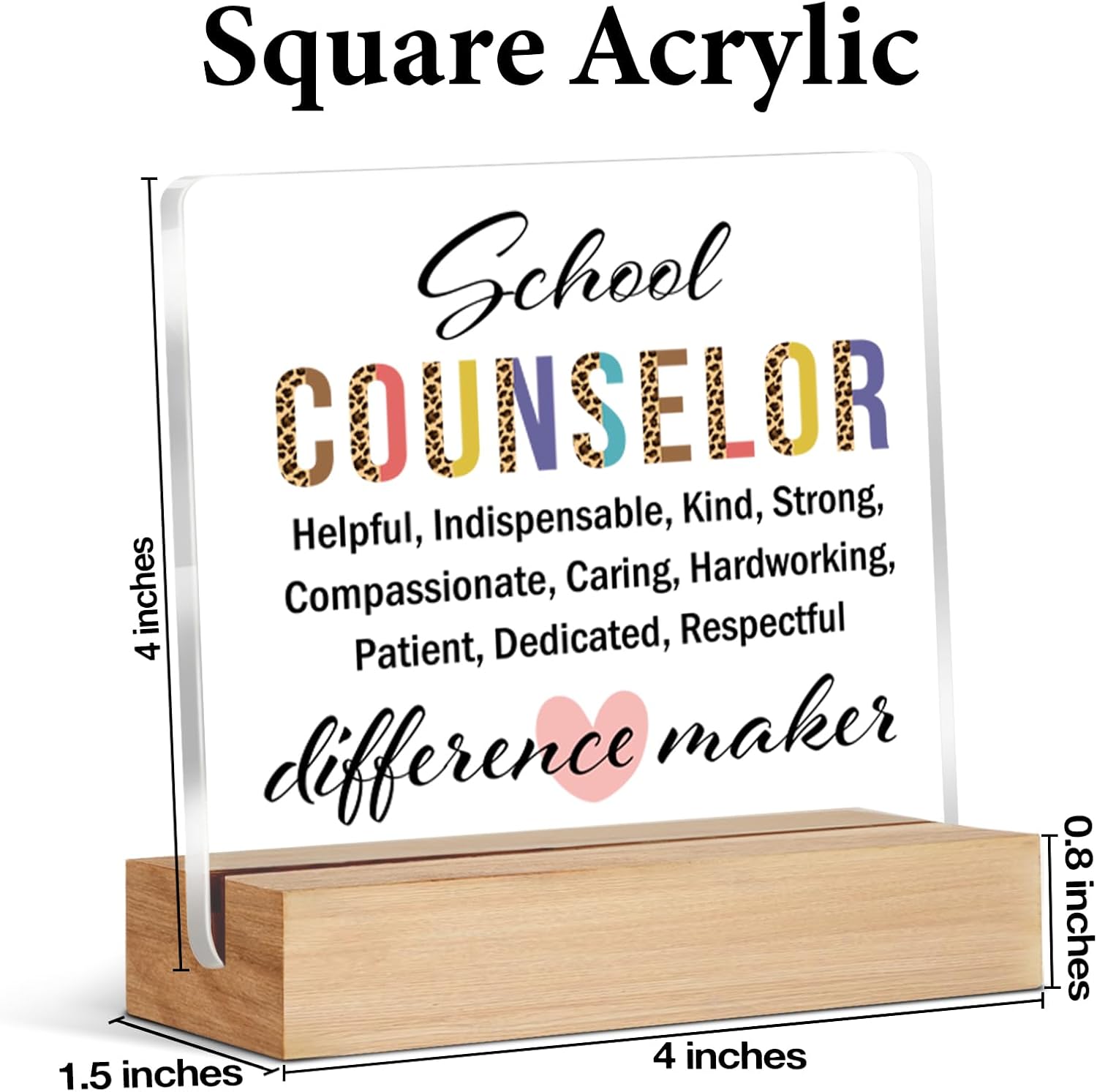 School Counselor Gifts, Appreciation Gifts for Guidance Counselor, School Counseling Teacher Office Desk Signs Decor - Image 2