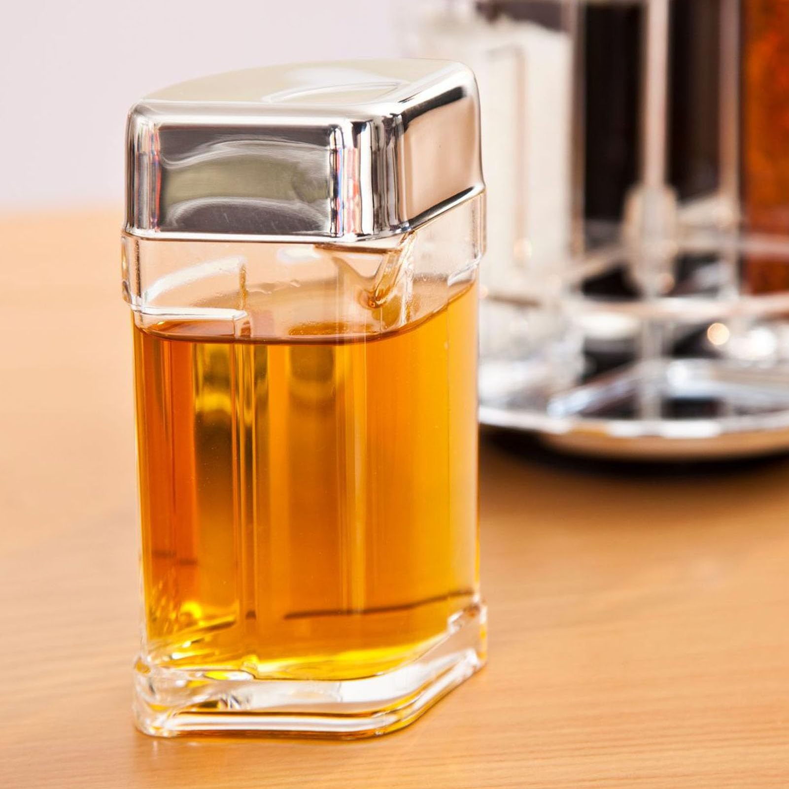 Barattolo per condimenti da, Contenitore Trasparente per condimenti, Saliera, Rotante Trasparente 2x150ML 2 Bottiglie da condimento da da 80ML per Sale Olio