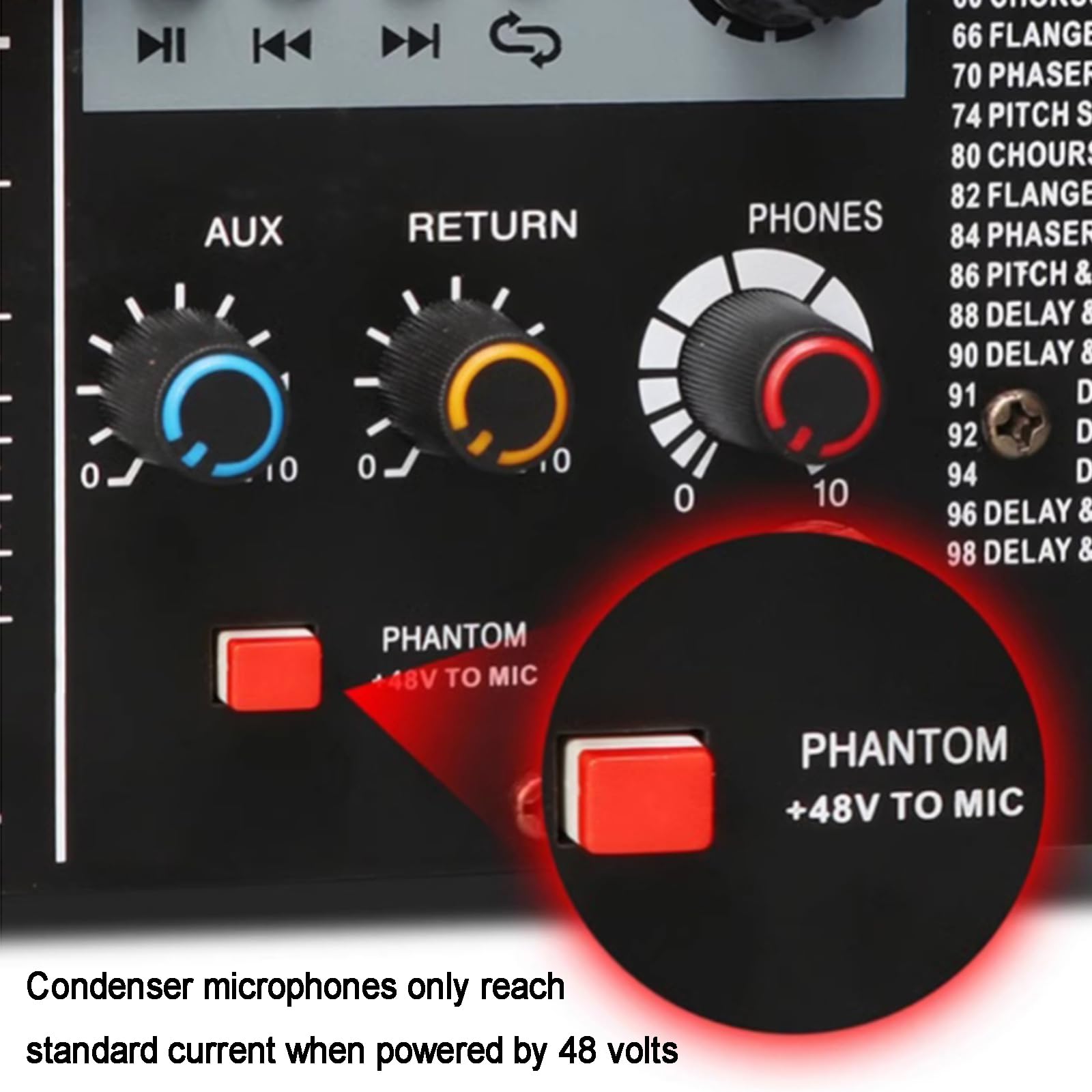 Mikser liniowy stereo, przedwzmacniacze mikrofonowe z 8 wejściami, mikser audio do montażu w szafie, 3-pasmowy korektor na kanał, obsługa odtwarzania USB/MP3, wejścia XLR, do studia