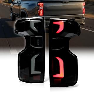 LED Tail Light Fit For 2019-2024 Silverado Smoked Driver&Pessenger Side