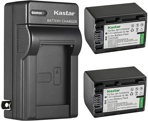 Miniatura 7 de Kastar Paquete de 4 baterías y cargador de pared de CA para Sony PXW-X70, DCR-PJ5, DCR-SR10, DCR-SR15, DCR-SR20, DCR-SR21, DCR-SR58, DCR-SR68