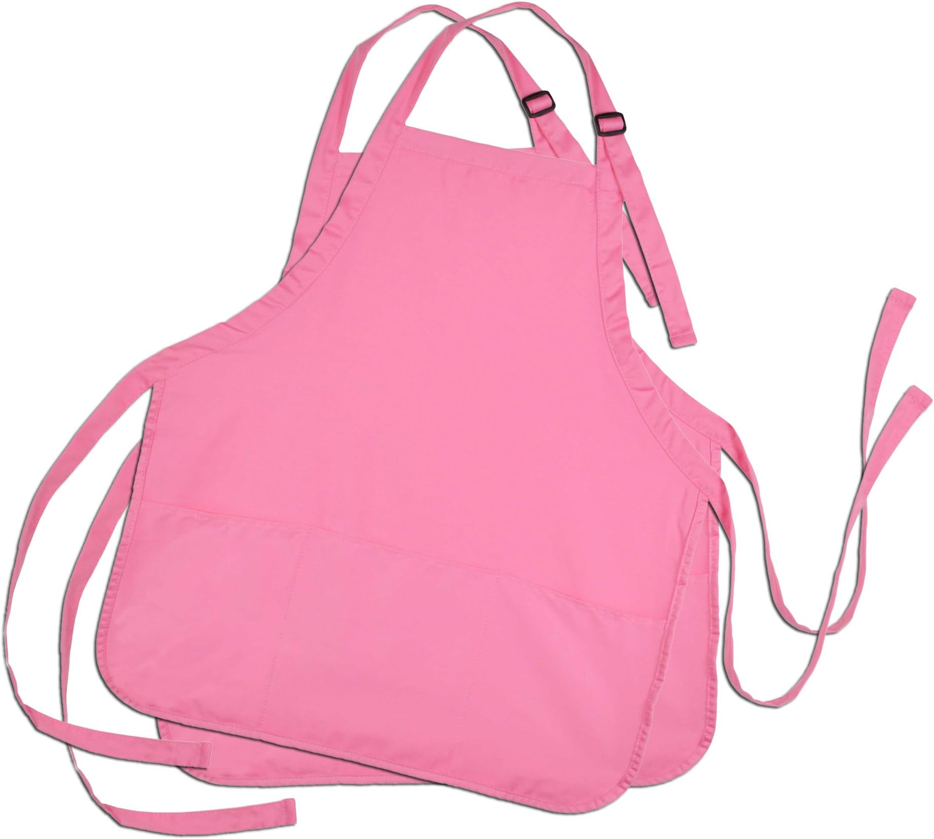 DALIXApron Commercial Restaurant Home Bib Spun Poly Cotton Kitchen Aprons (3 Pockets)