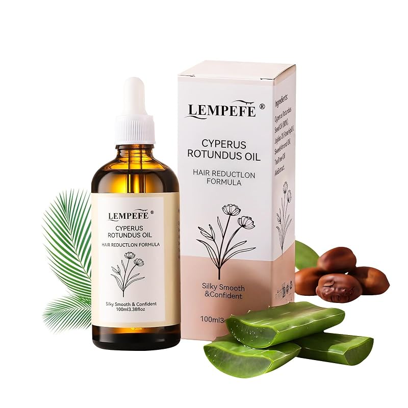 Óleo corporal de Cyperus Rotundus LEMPEFE para cuidados pós-depilação, 100 mL
