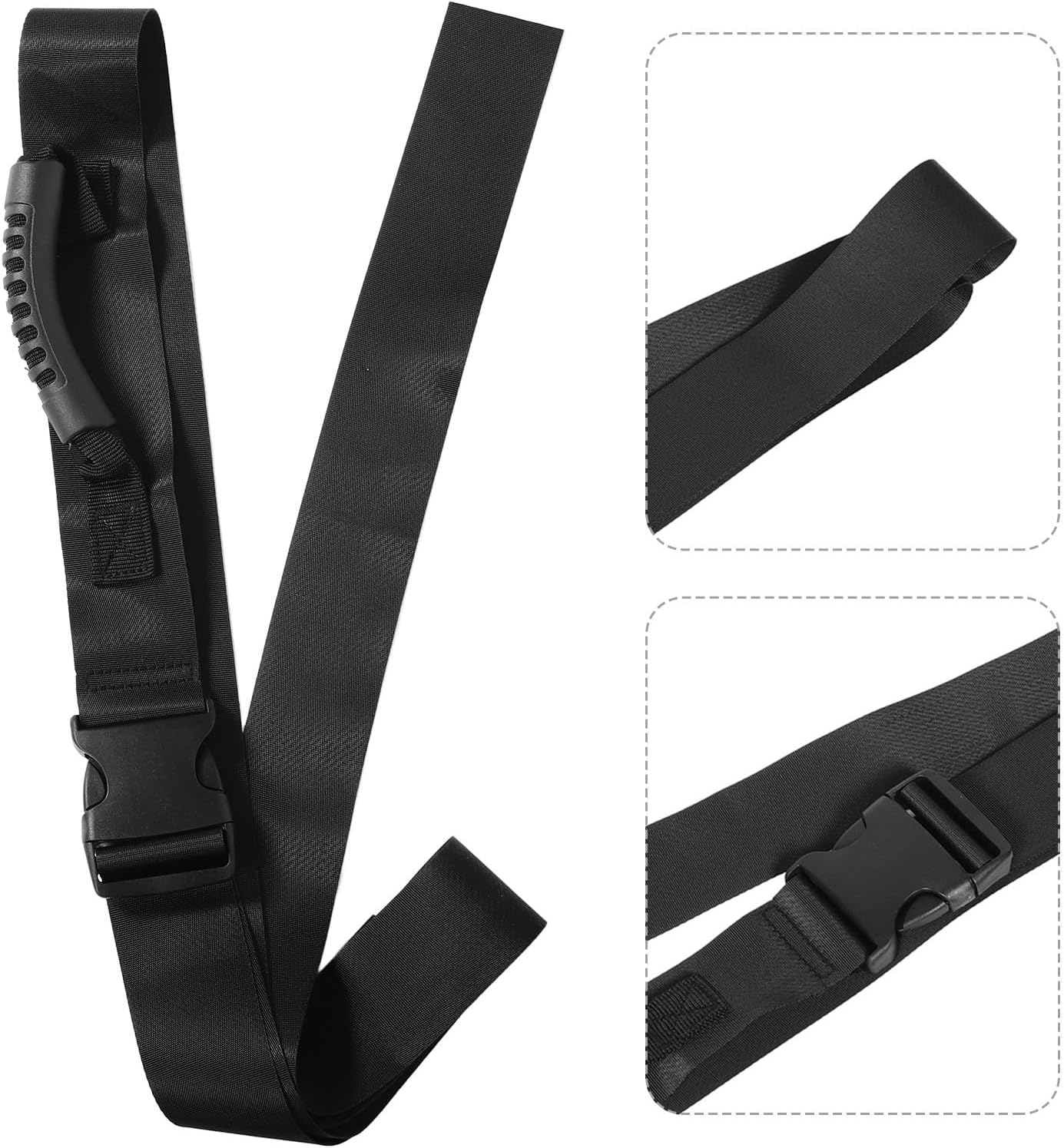 Adjustable Luggage Straps Convenient Carrying Nylon and Plastic Material with Buckle Minimalist Design Travel Bag Straps for Secure Packing and Easy Identification for Suitcase