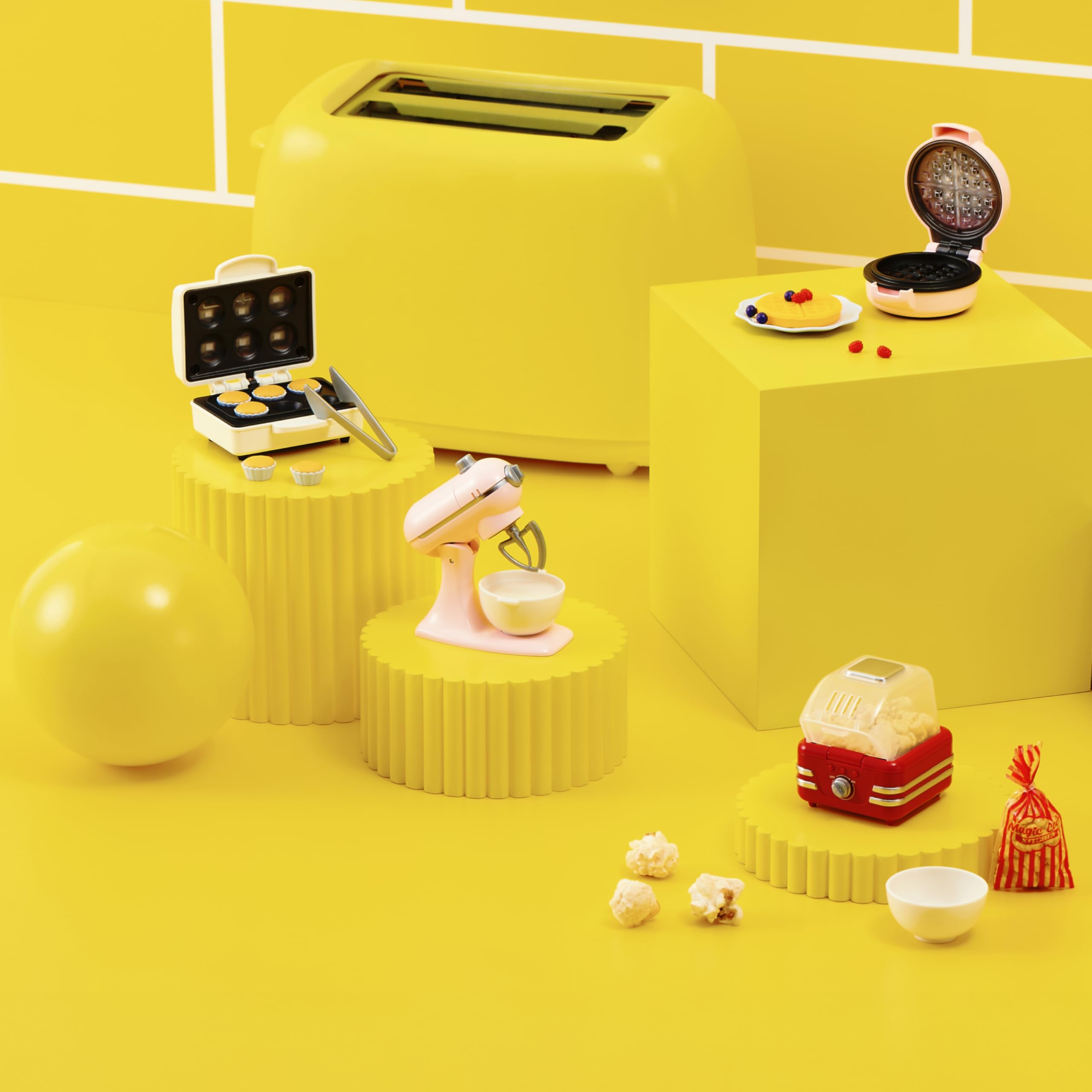 Mini Brands Magic Cook Kitchen Capsule Series 1 (Pasta Maker) by ZURU: Capsule con mini elettrodomestici funzionanti, collezionabile non commestibile. Per bambini 8+, adolescenti, adulti - 4