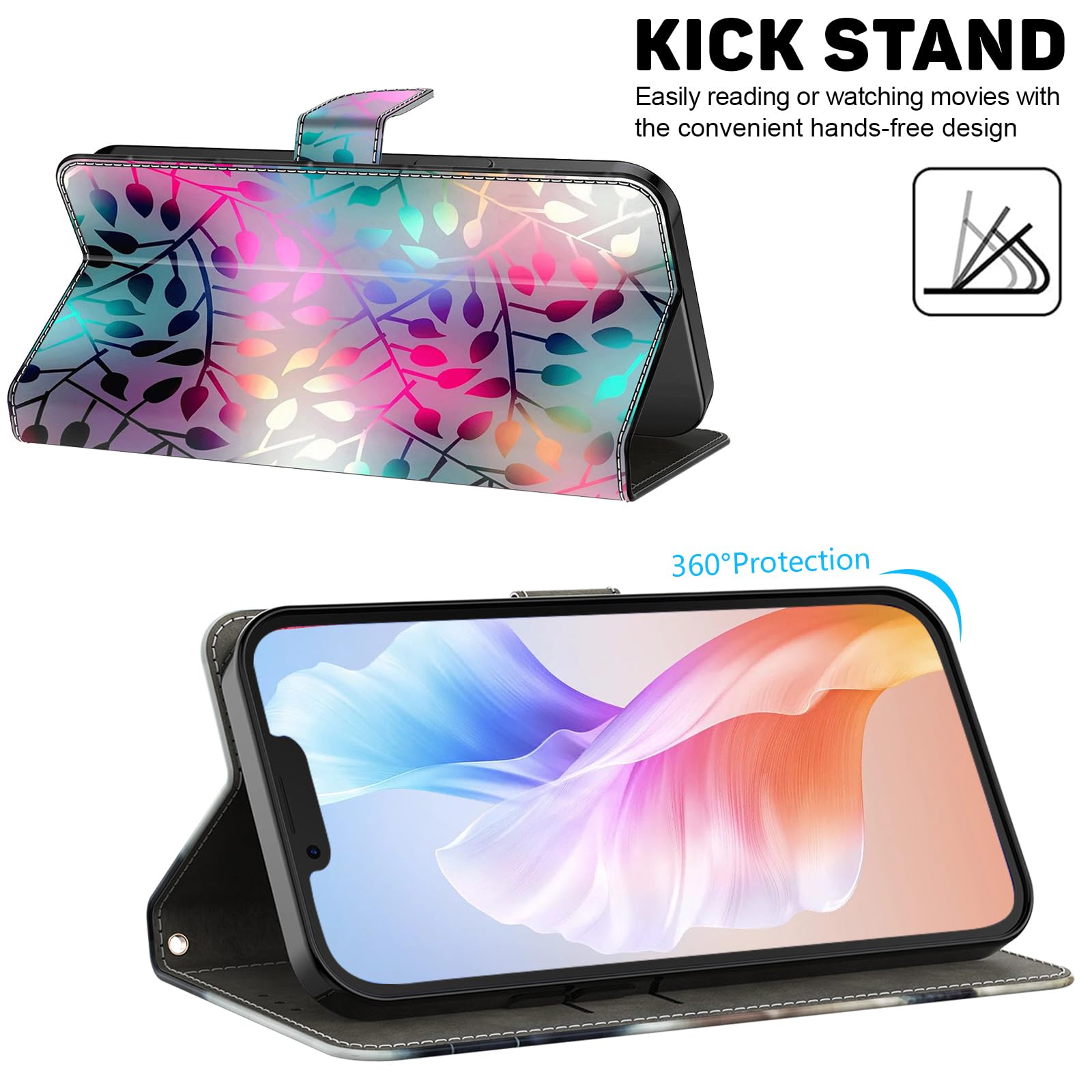 Handyhülle Für Xiaomi Redmi Note 13 5G – Leder Flip Case Mit Kartenfach & Ständer