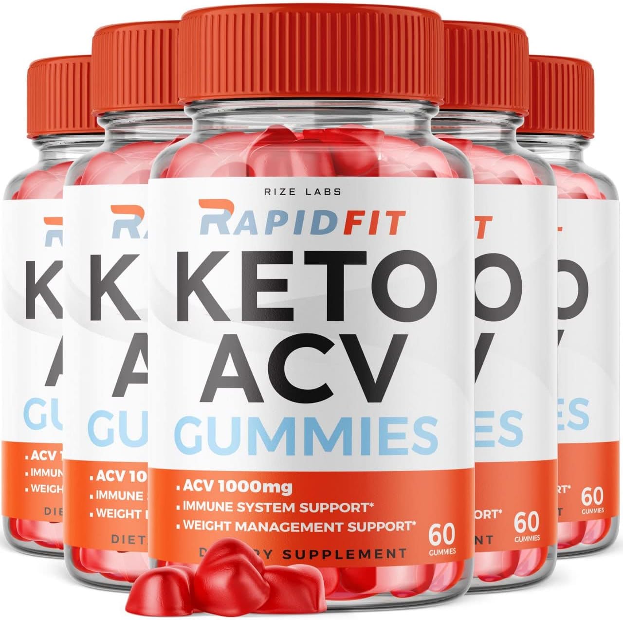 rize labs - RapidFit Keto ACV Gummies for Advanced Weight Loss with Apple Cider Vinegar Supplement Helps in Reducing Belly Fat for Extra Strength (300 Gummies)