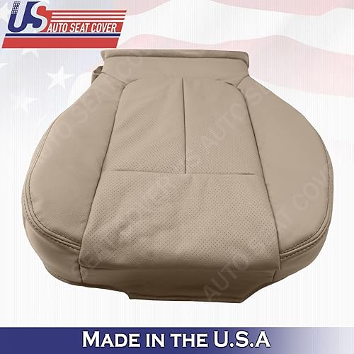 Miniatura 4 de 2011 2012 2013 2014 para Ford F150 Lariat Driver Bottom Cubierta de cuero perforada marrón