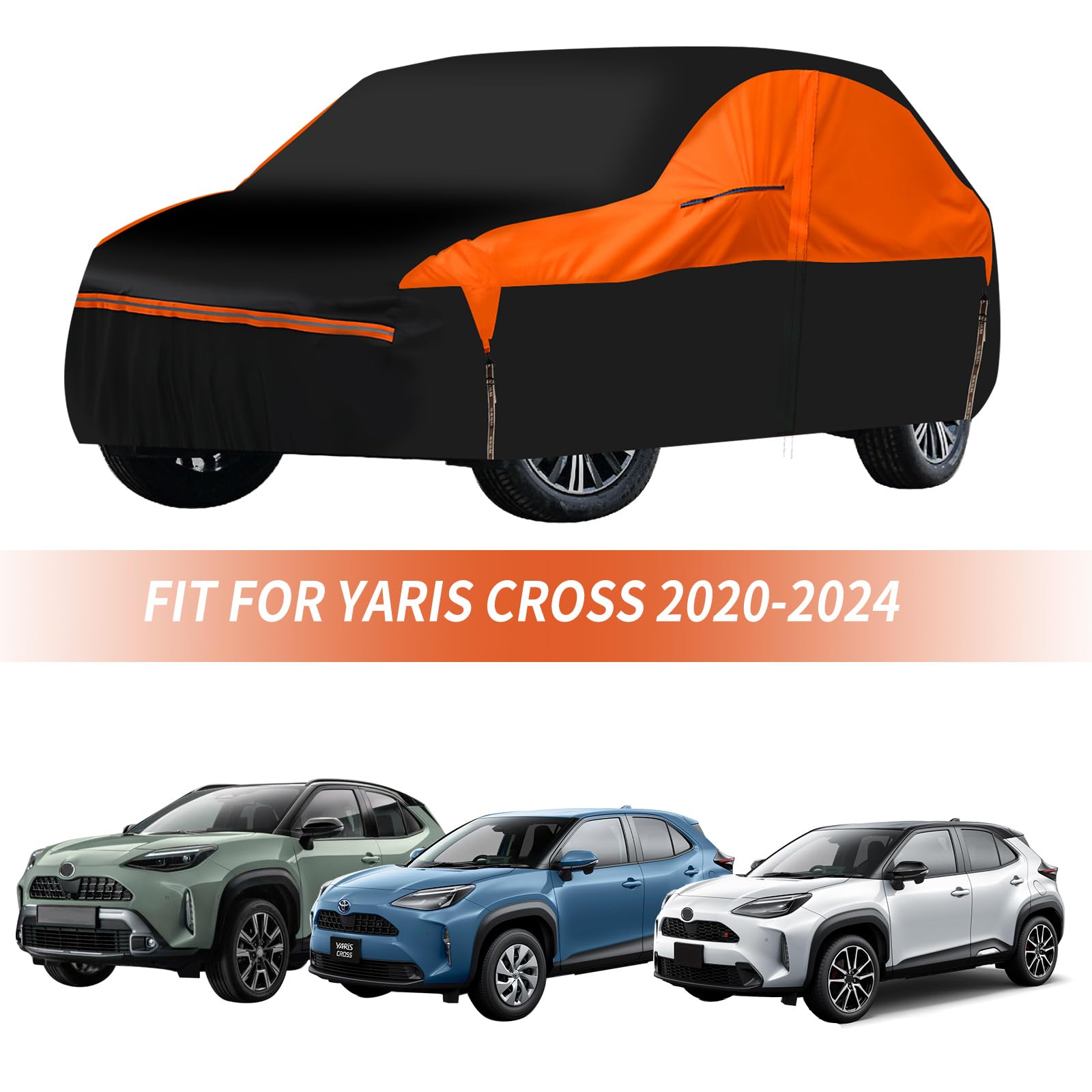 Funda Impermeable Para Toyota Yaris Cross 2020-2024 - Cubre Coche Exterior Contra Lluvia, Nieve, Polvo