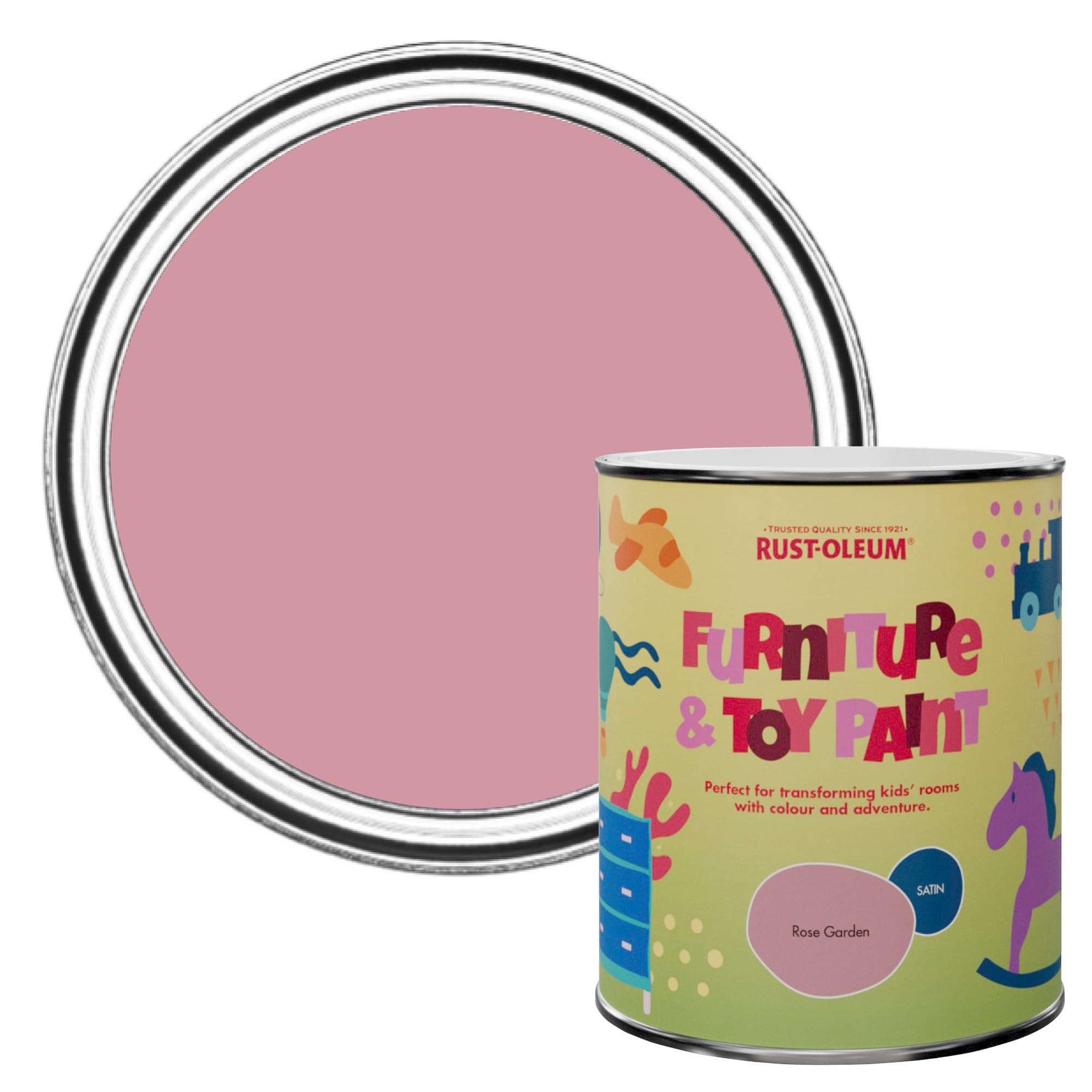 Rust-Oleum Furniture & Toy Paint in Satin Finish - Rose Garden 750ml