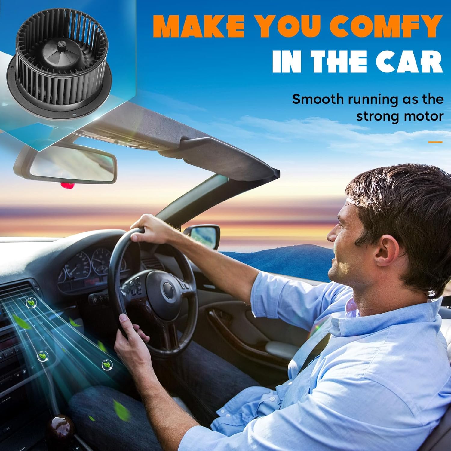 AC Heater Blower Motor 1L2Z 19805 EB/700020 for 2002-2005 Mercury Mountaineer 2003-2005 Lincoln Aviator