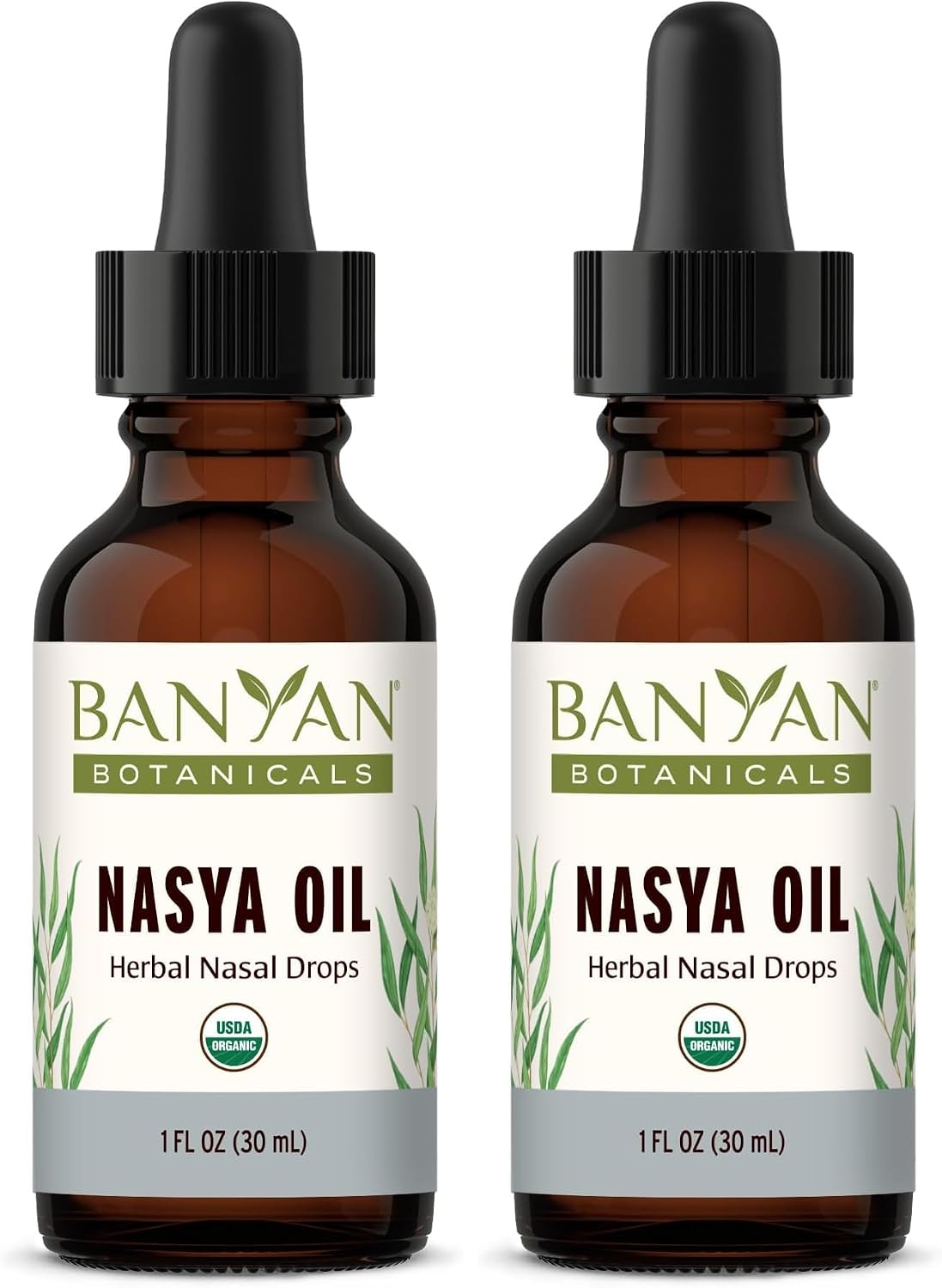 Banyan Botanicals Super Nasya Oil – Ayurvedic Physician Formulated Nasal Drops – Lubricating Nasal Moisturizer with Rose & Sandalwood – Supports Healthy Respiration & Sinus Comfort – 1 oz