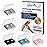 Hionfurt Motion Sickness Bands Anti Nausea Wristband for Adult and Kids Morning Sickness Relief for Pregnancy Acupressure Nausea Relief for Car, Sea, Air Sickness-5 Pairs Grey, Grey, Black, Blue, Pink