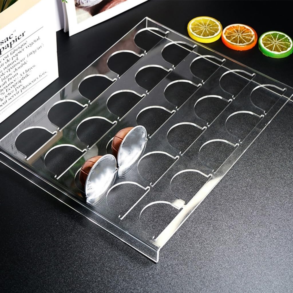Fashion Stand Pods Rack Coffees Storage Shelf Acrylic Texture Coffee Pods Shelf Suitable for Storaging Displaying