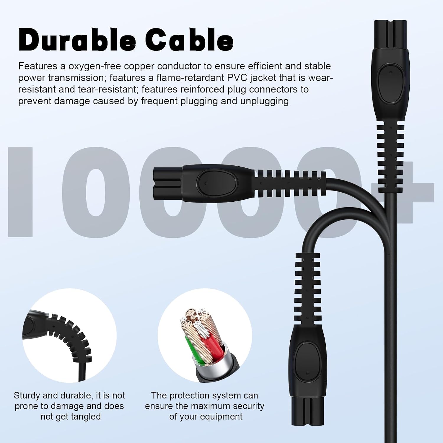 5V Replacement Charger Cable Cord Compatible with Philips Norelco One Blade 360 QP2724 QP2834 QP1424 QP1924 QP1624 QP4691 QP1324 QP4631 MG9510 S3242 X3001 X3052 MG5910 MG7910 Electric Shaver
