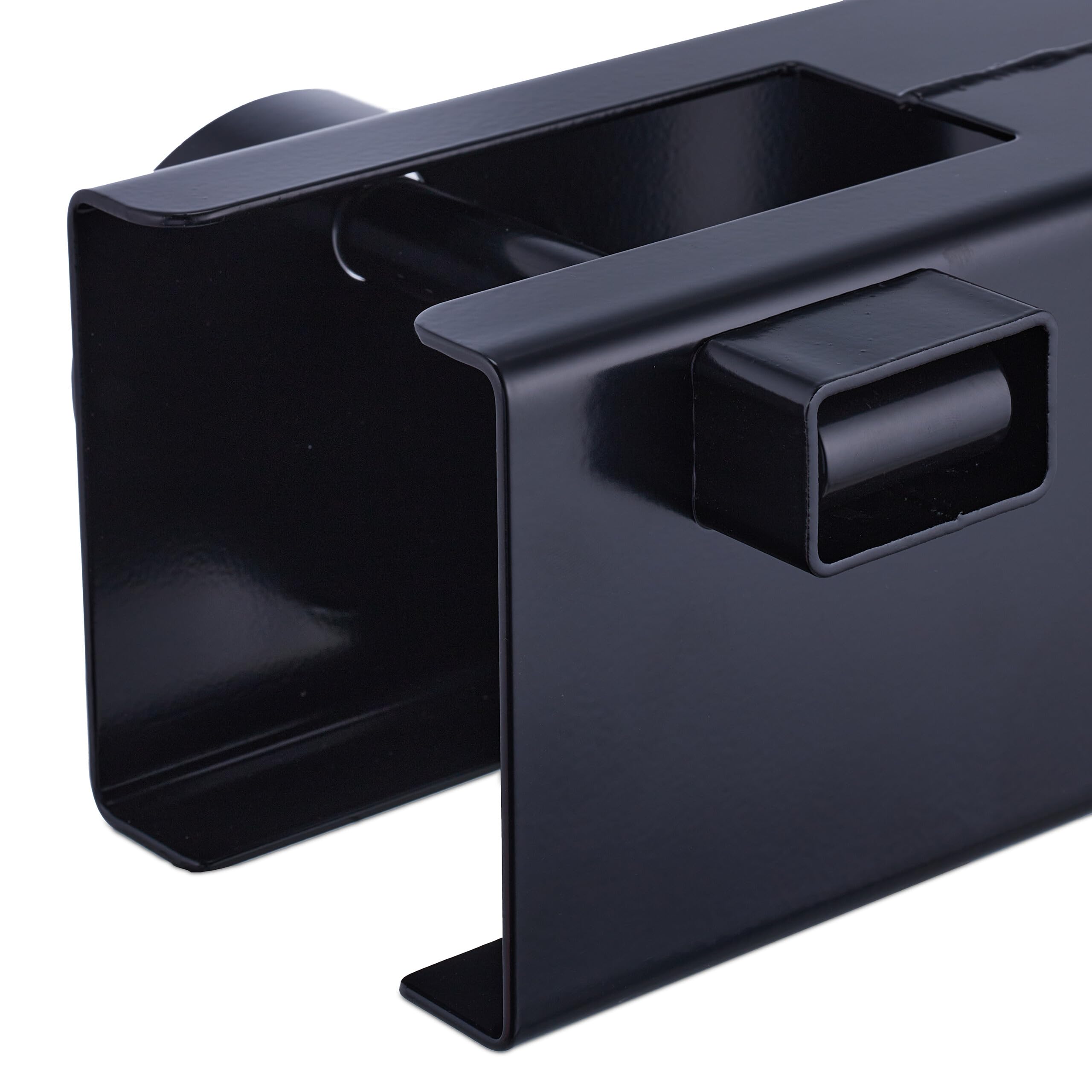 Relaxdays Candado Remolque con Cerradura de Disco, Protección Antirrobo, para Enganches Comunes, con 2 Llaves, Negro