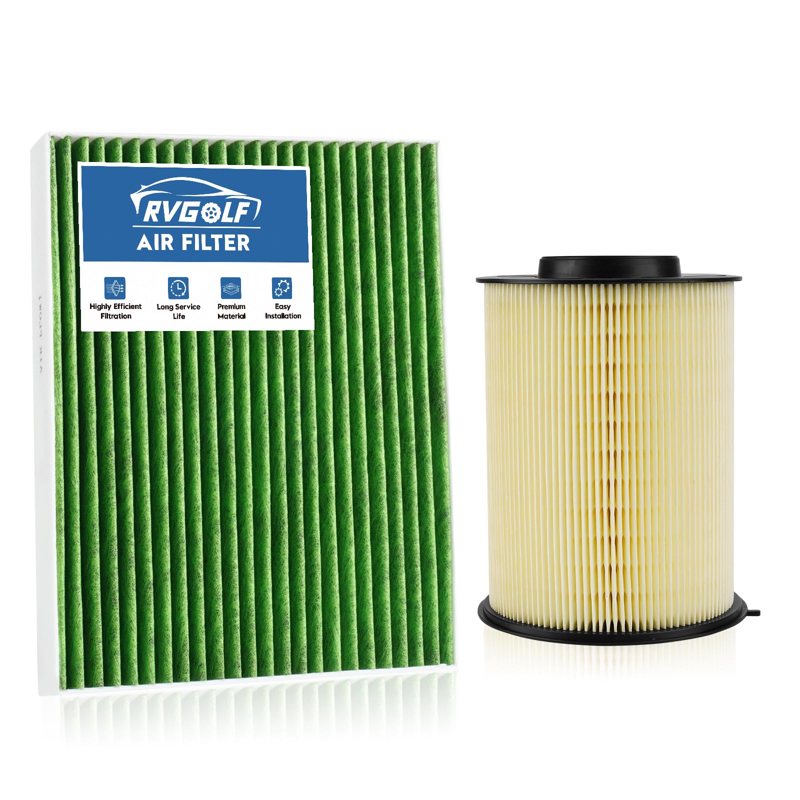 Engine+Cabin Air Filter Set Fit for 2013-2019 Ford Escape(1.5L 1.6L 2.0L)