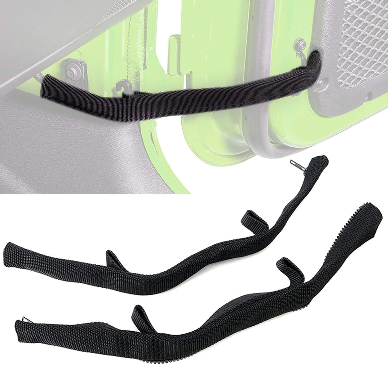 Door Limit Check Strap for Wrangler JK JKU JL Gladiator JT 2007-2020 Door Limit Strap Heavy Duty Strong Hinge for Jeep Door Limit Strap