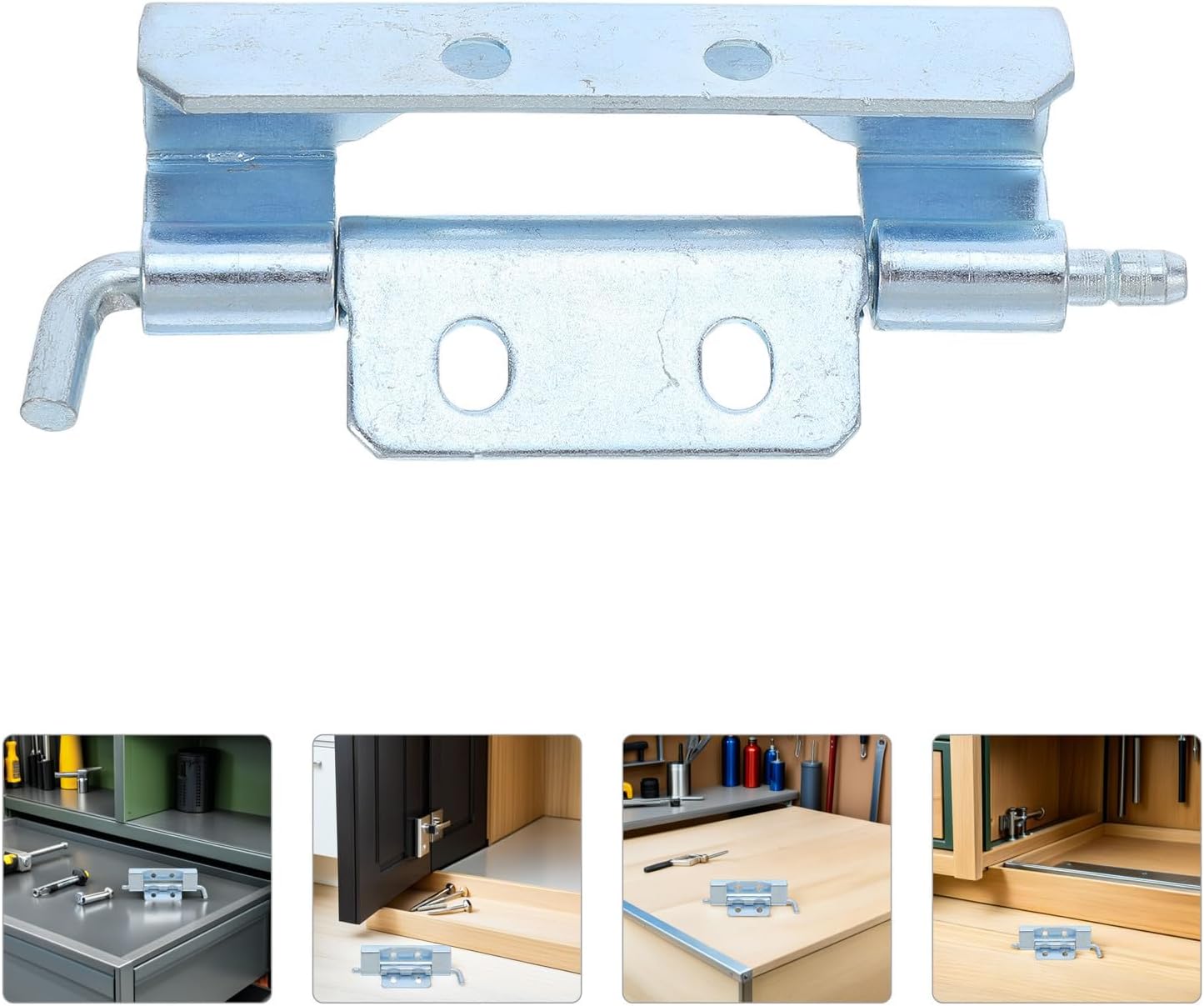 2 Pack Hidden Door Hinge for Cabinet Doors, Heavy Duty Iron