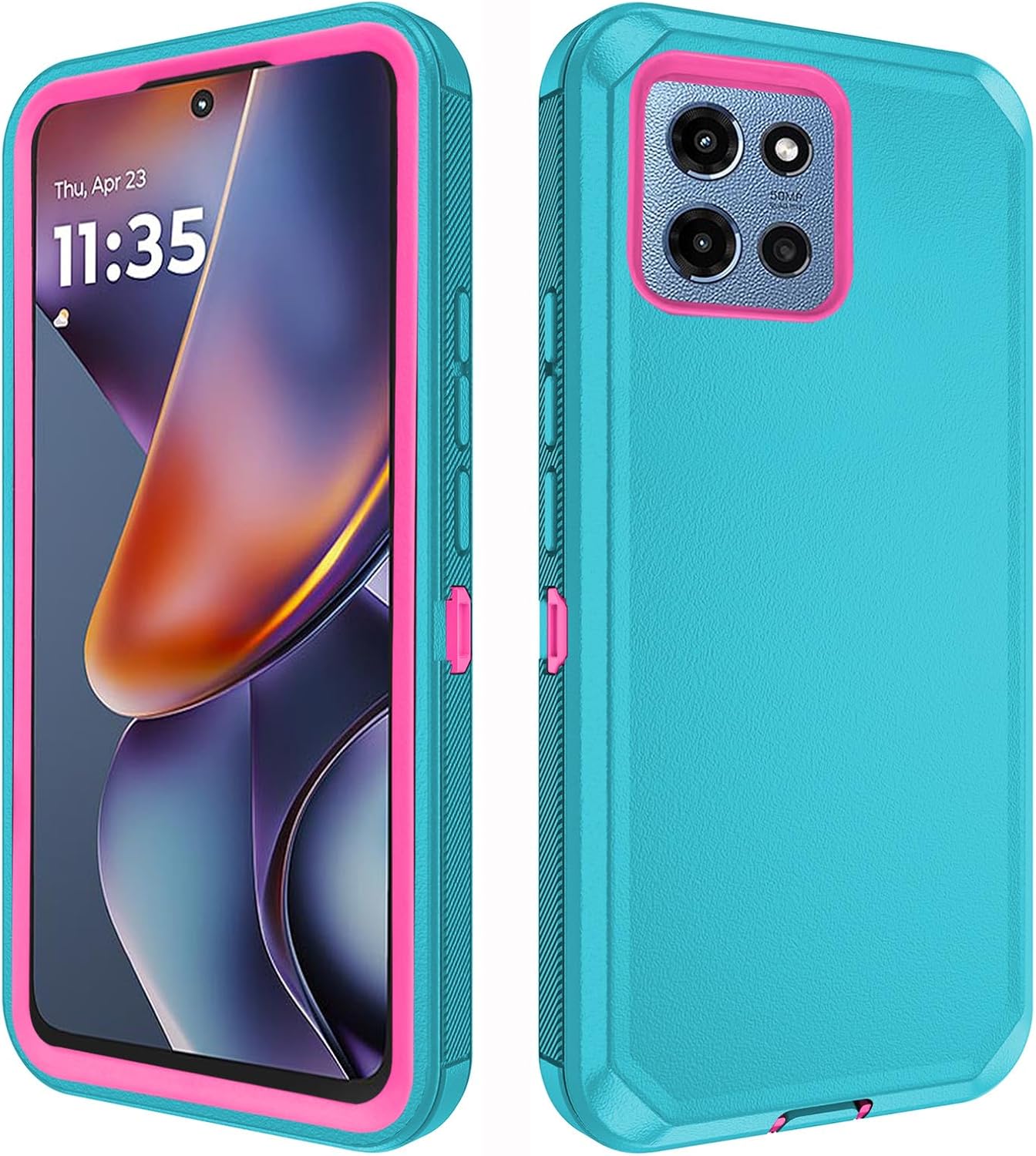 Asuwish Phone Case for Motorola Moto G 5G 2025 Cell Cover Hybrid Rugged Shockproof Hard Protective Drop Proof Full Body Heavy Duty Mobile Accessories G5G 5 G Women Men Light Green