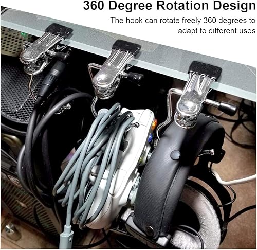 Vista 6 de Coideal Ganchos para colgar la ropa sucia, 8 ganchos para botas, de acero inoxidable, portátiles, de secado de viajes, para armario, hogar, Negro