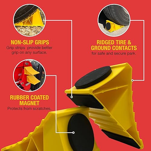 Vista 4 de THD Calzones magnéticos para ruedas – Calcadores de rueda de RV para remolque de RV – Diseñado como calcetas de neumáticos de caravana, calcetas