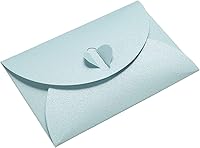 Vista 17 de PATIKIL Mini sobres, paquete de 50 unidades con cierre de corazón, almacenamiento de artículos pequeños, lindo tarjetero para boda, fiesta de Rojo