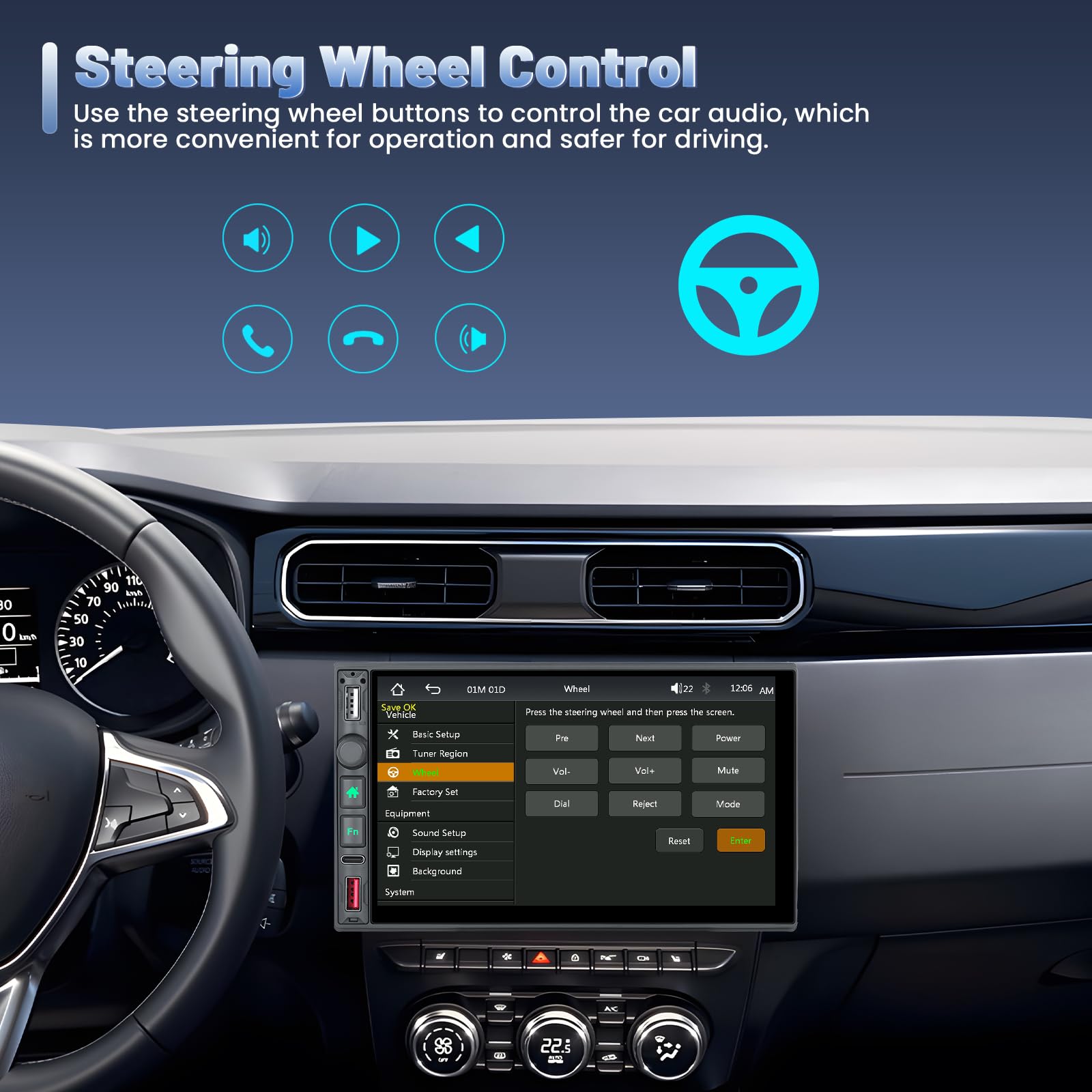Inefala Autoradio Bluetooth 2 Din avec Voiture Android sans Fil 7 Pouces Écran Tactile Stéréo Voiture Prend en Charge Bluetooth Miroir Lien FM/RDS Radio USB Type-C eq avec Caméra Arrière