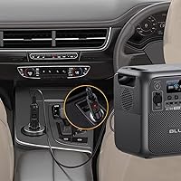 Vista 2 de Cable de carga para automóvil compatible con BLUETTI AC180 / AC60 / B80 estación de energía portátil generador solar BLUETTI X60 CPAP cargador