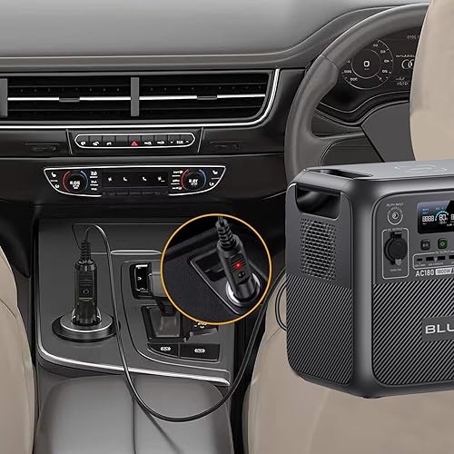 Miniatura 2 de Cable de carga para automóvil compatible con BLUETTI AC180  AC60  B80 estación de energía portátil generador solar BLUETTI X60 CPAP cargador de