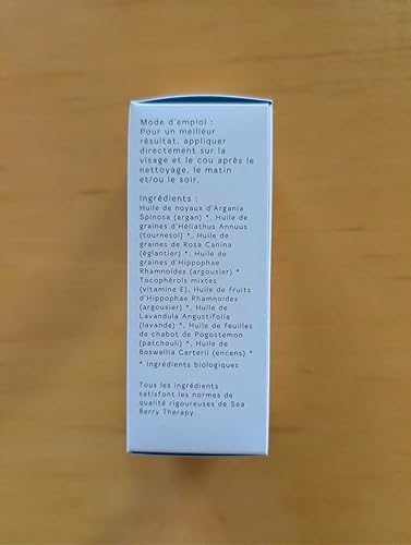 Miniatura 3 de sibu Aceite LUXE, fabricado con aceites esenciales orgánicos USDA y espino cerval de mar del Himalaya de primera calidad (1 onza), hidrata, reduce