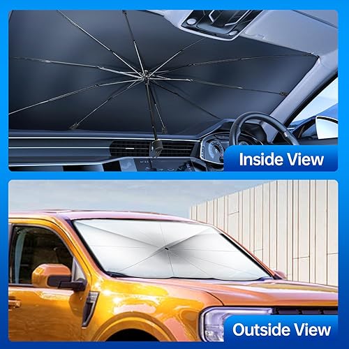Miniatura 4 de 2024 Upgrade Twignet Sedan SUV Car Windshield Sun Shade,Foldable Automotive Windshield Shade, UV Protection & Heat Insulation Foldable Sun Shade,