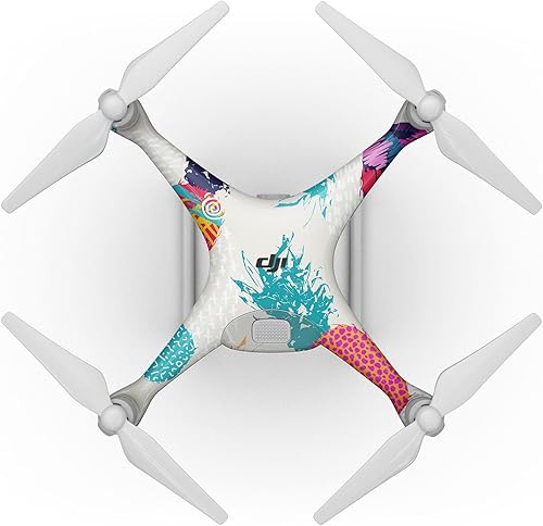 Miniatura 1 de Compatible con drone DJI Phantom 4 - Vinilo adhesivo protector resistente a los arañazos - Retro Summer Pineapple v2