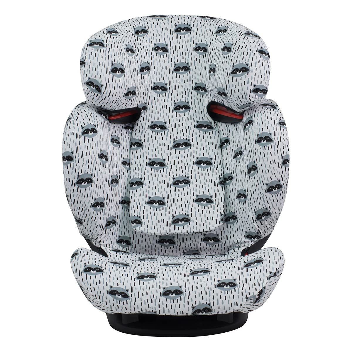 JYOKO KIDS Rivestimento per seggiolino auto in cotone compatibile con Bebe Confort, Maxi Cosi Rodi, Rodifix (Rodifix, Raccoon)