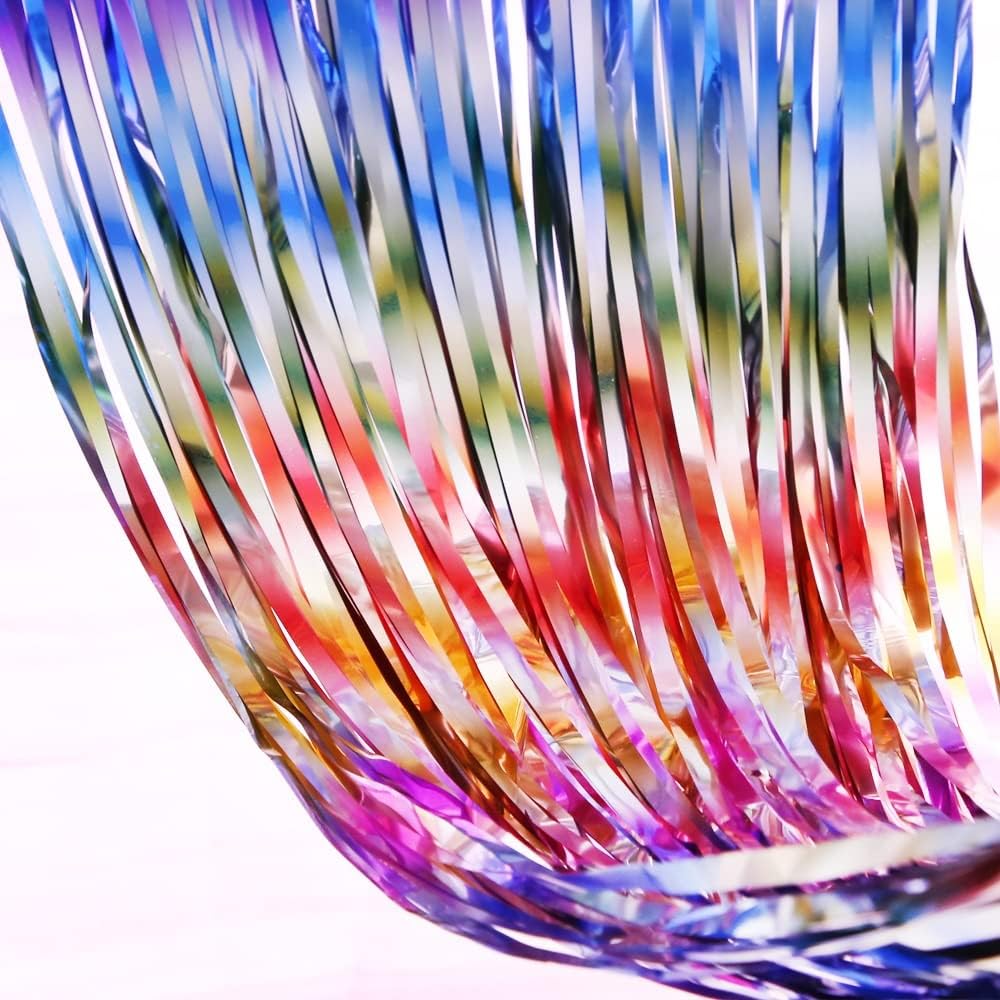 タッセルカーテン 2個セット 100 0cm レーザー 華やかな金属感 キラキラ パーティー用カーテン 結婚式 誕生日 パーティー飾り付け 写真撮影 背景 デコレーション イベントの装飾