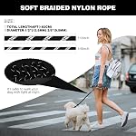 lynxking Slip Lead Dog Leash Reflective, 6 FT x 1/2" Heavy Duty Comfortable Strong Rope Leash for Large, Medium Dogs, No Pull Pet Training Leash (Black, Large 1/2in x 6ft-Slip Lead)