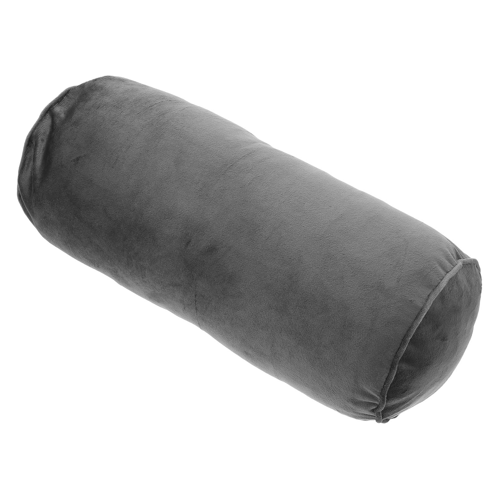 Oreiller cervical cylindrique en velours de 15x15x40 cm pour le soutien de la nuque