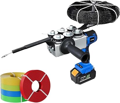 Electrician Tool, Automatic Threading Machine, Cordless Wire Stringing Device with High Torque Motor, Perfect for Electrical and Home Renovation Projects